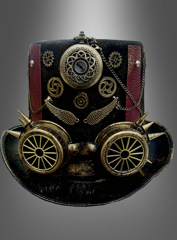 Deluxe Steampunk Hat with Clock