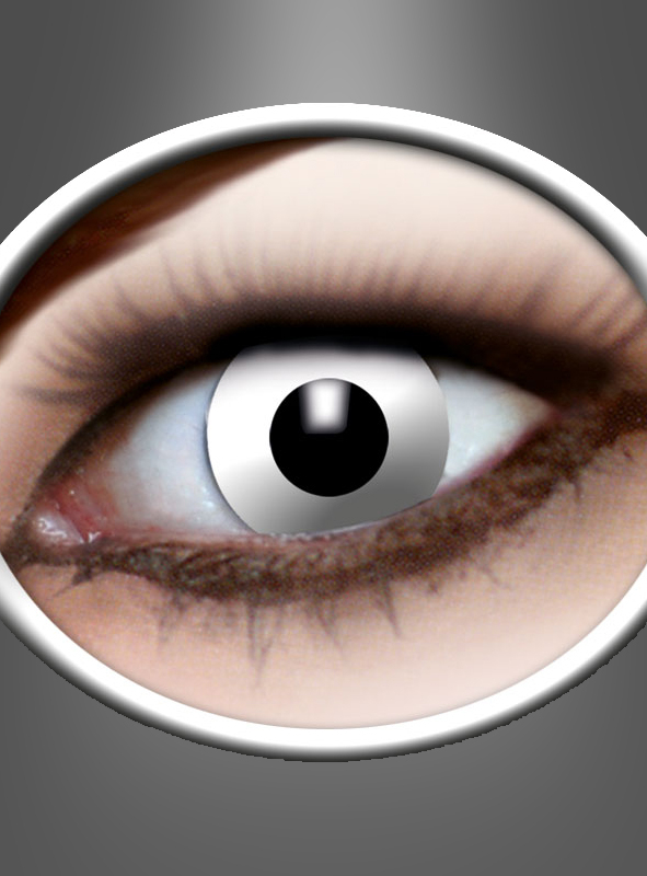 1 Year Contact Lenses White Zombie