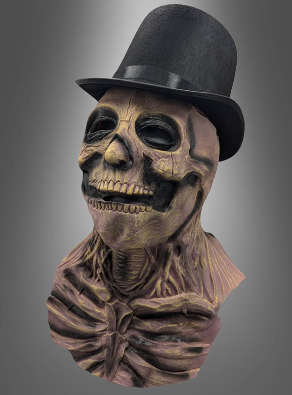 Skeleton Mask with Brain and Top Hat