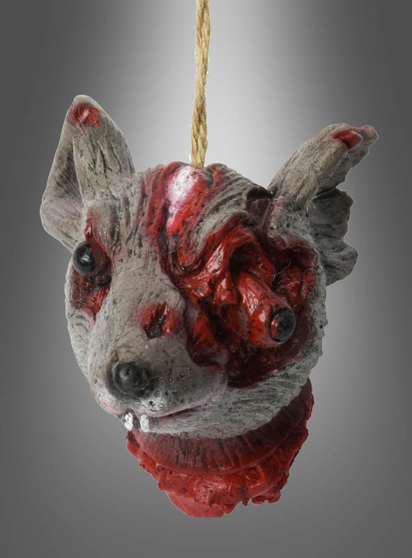 Zombie Rat Head Halloween Deco