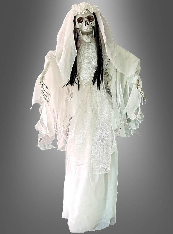 Lebensgrosse Geisterbraut Halloween Deko Animiert 190 Cm