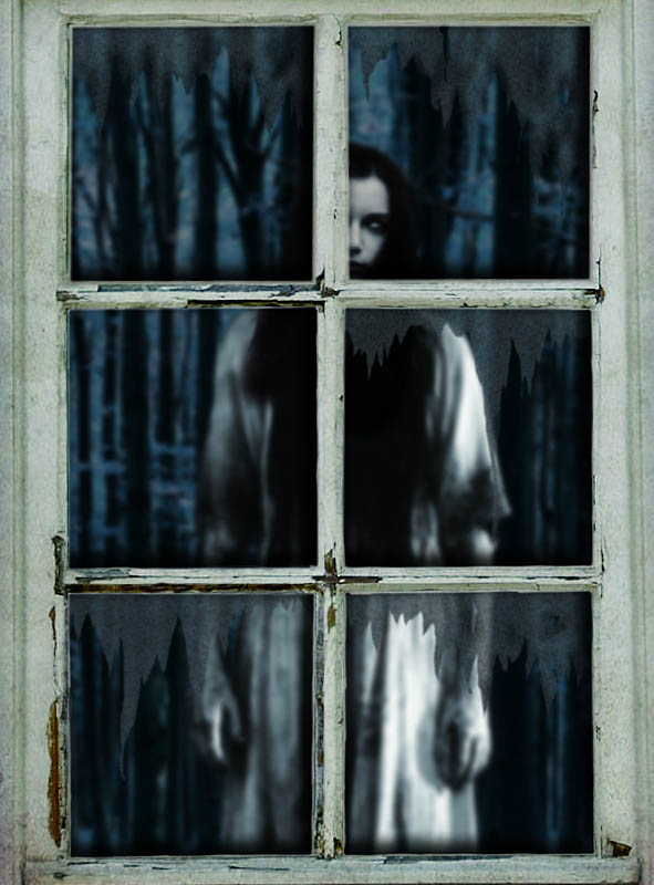 Window Decoration Halloween Ghost 120x80cm