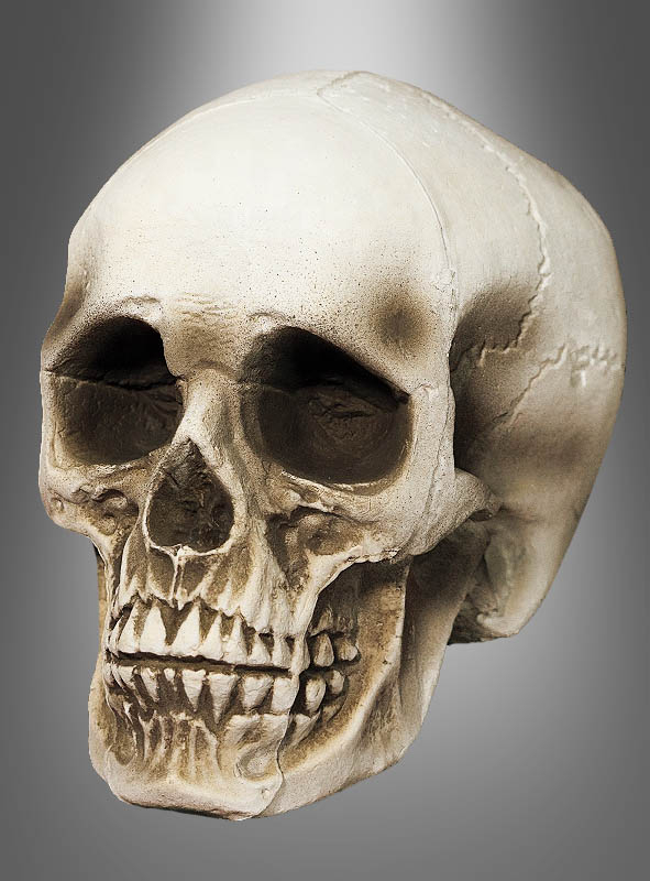 Lebensgroßer Totenkopf Schädel 21cm