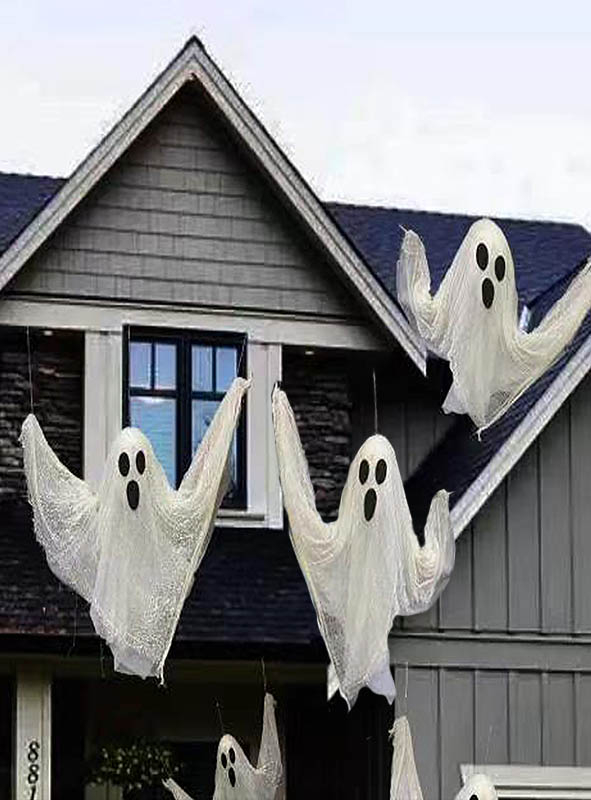 3 Flying Ghosts Halloween Decoration 120x70cm