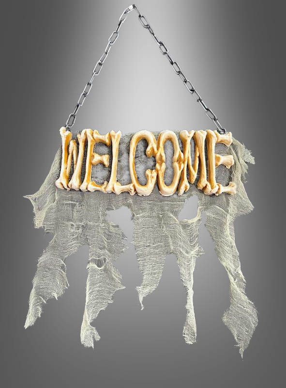 Halloween Door Sign Welcome 30x50cm
