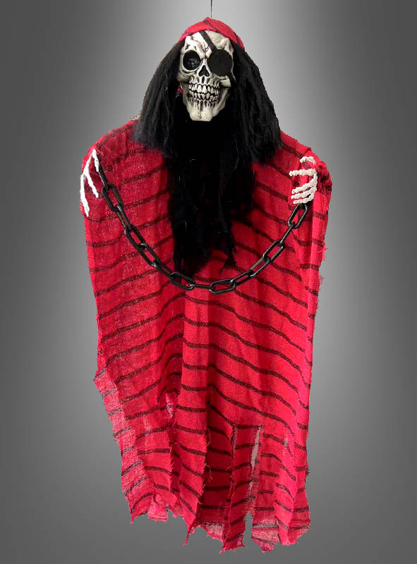 Hanging Light Up Pirate Skeleton 100cm