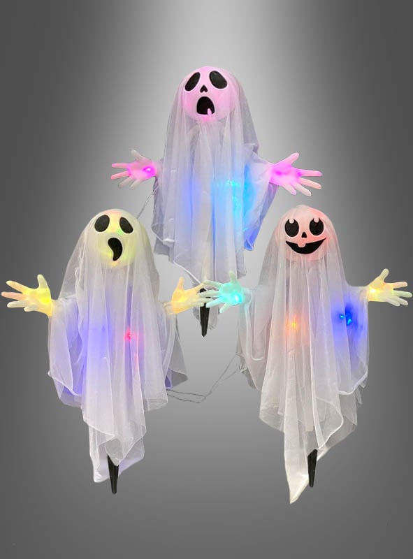 Light-up Ghost Trio 60cm with Stags Halloween
