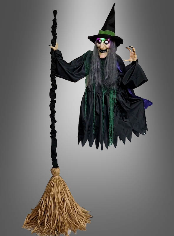 Flying Witch with Broom 180cm
