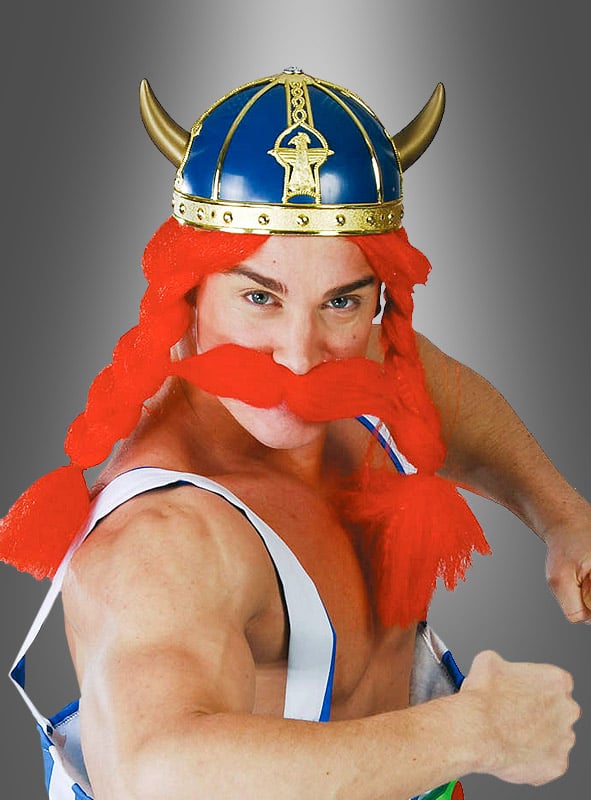 Blue Viking Helmet