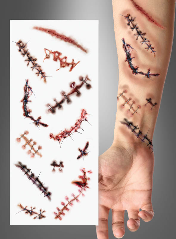 Stitched Wounds Tattoos