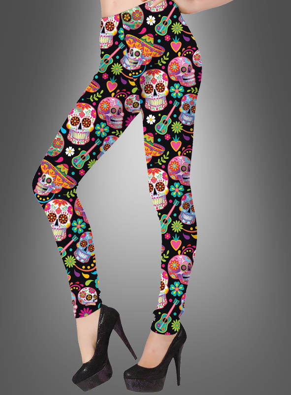 Day of the Dead Catrina Leggings Sugar Skull » Kostümpalast