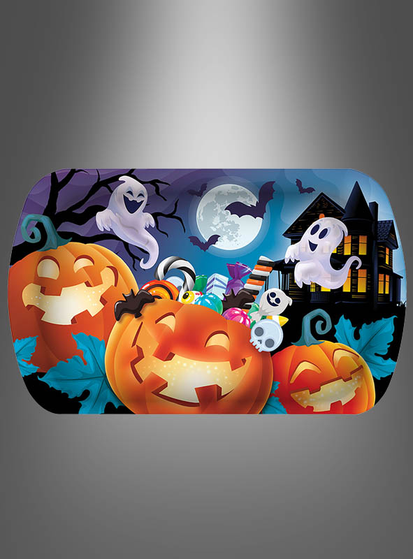 Cute plastic Halloween tray 39 cm x 24 cm