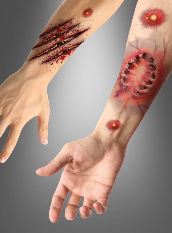 Bite wounds tattoo