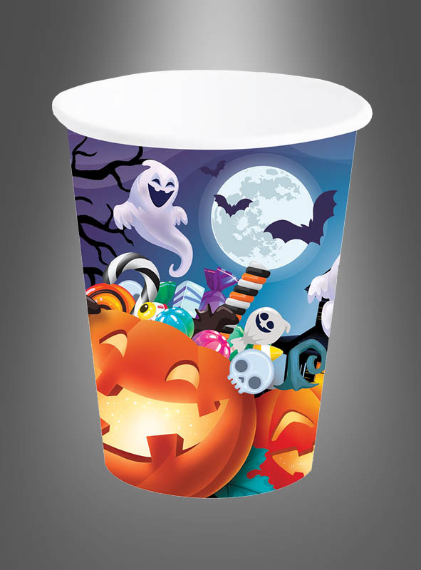 6 pcs cute Halloween drinking cups 240 ml