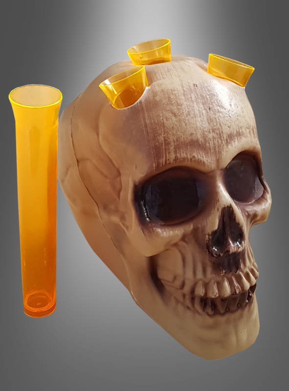 Shotgläser Labor mit Schädelständer