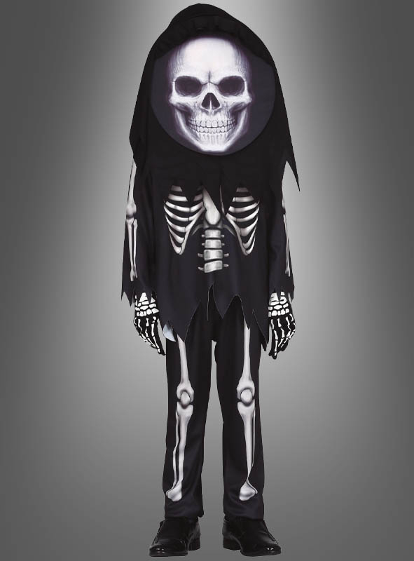 Skeleton Costume with big Skull for Children