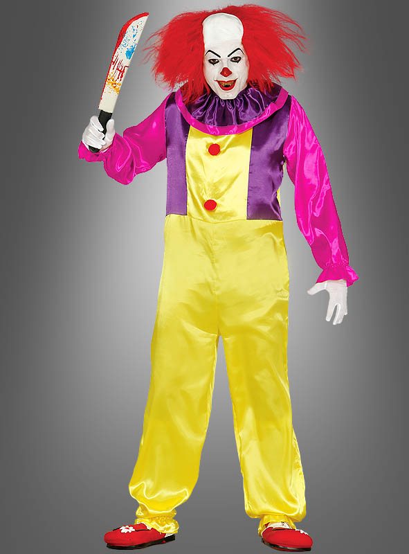 Böser Party Clown Herrenkostüm
