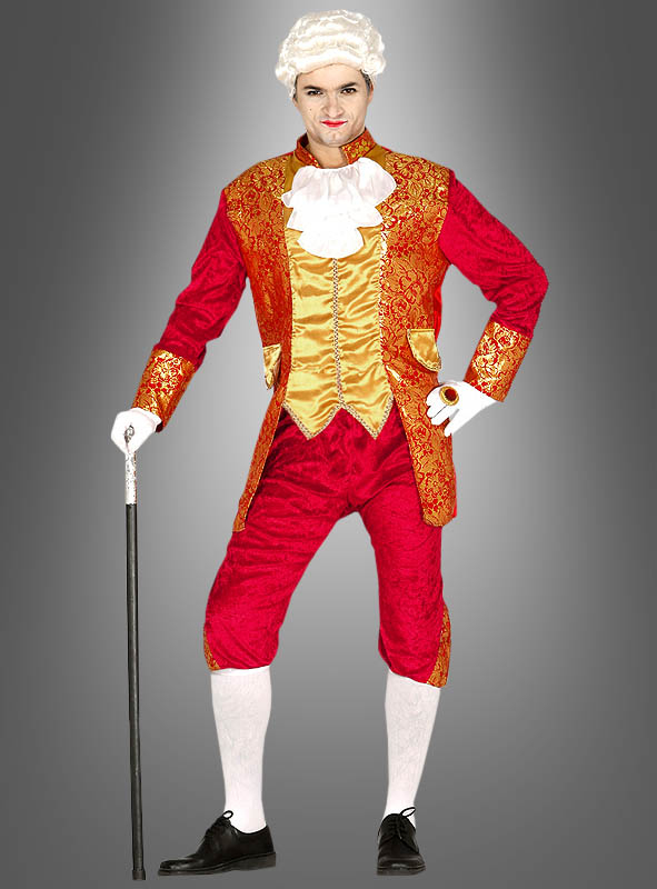 WIL Historisches Herren Kostüm Barock rot Karneval Fasching 