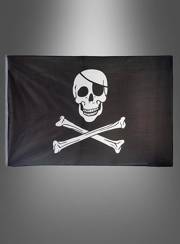 Jolly Roger Pirate Flag large buy here at » Kostümpalast