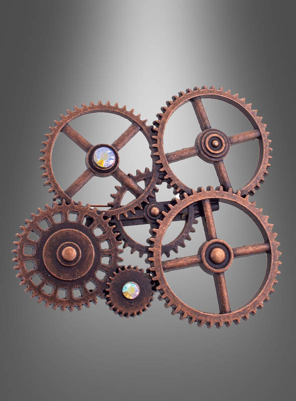 Steampunk Gear Brooch