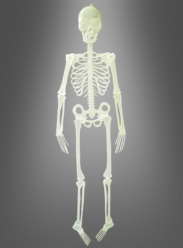 FM Halloween Deko leuchtendes Skelett 150cm 
