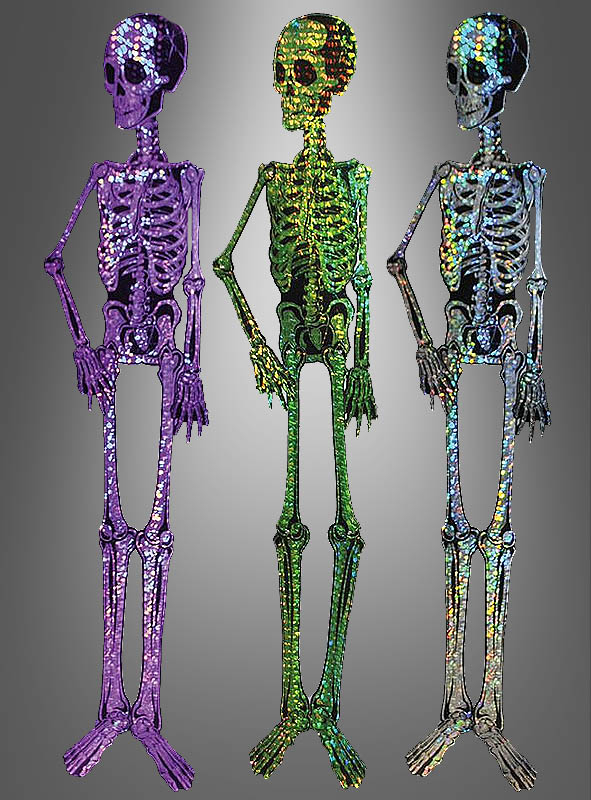 Wall Decoration Hologram 146cm Skeleton