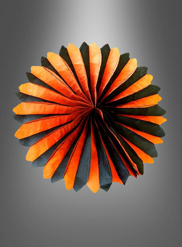 Big Halloween Decoration Fan 48cm orange-black
