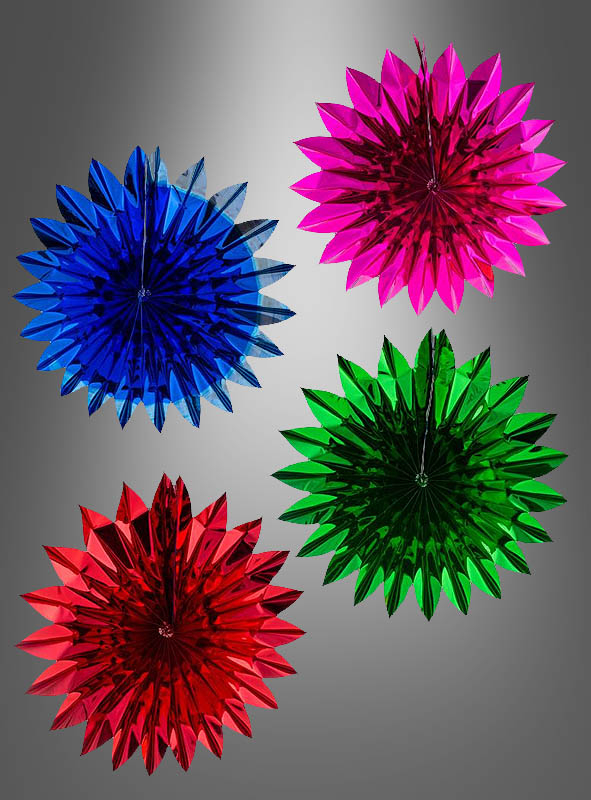 Paper Fans 60cm metallic Decoration