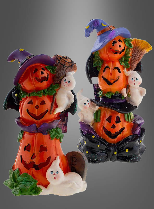 Leuchtende Halloween Kürbisse 24cm Keramik