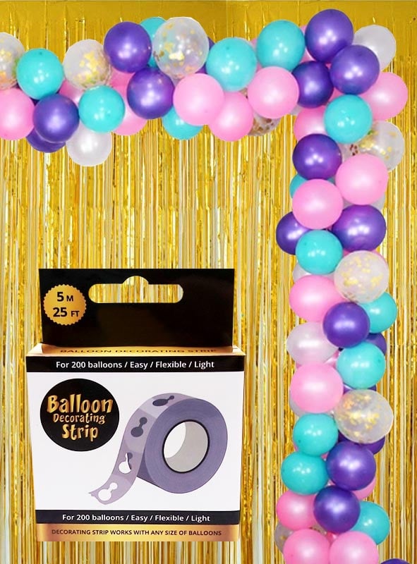 5m Band für Ballon Girlande Kette Luftballon Geburtstag Hochzeit Party Deko DL