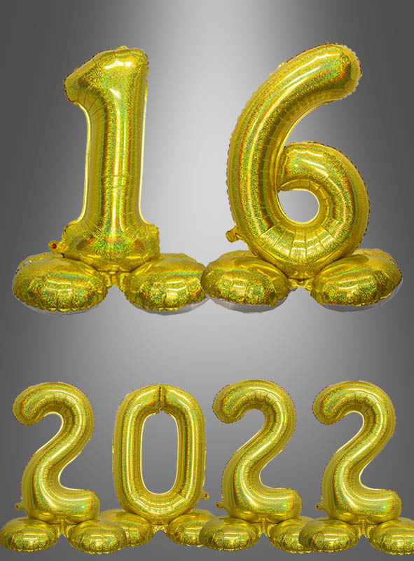 Foil Balloons Numbers 70 cm gold