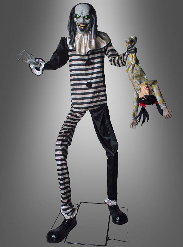Evil Clown Decoration with Sound, Light and Motion