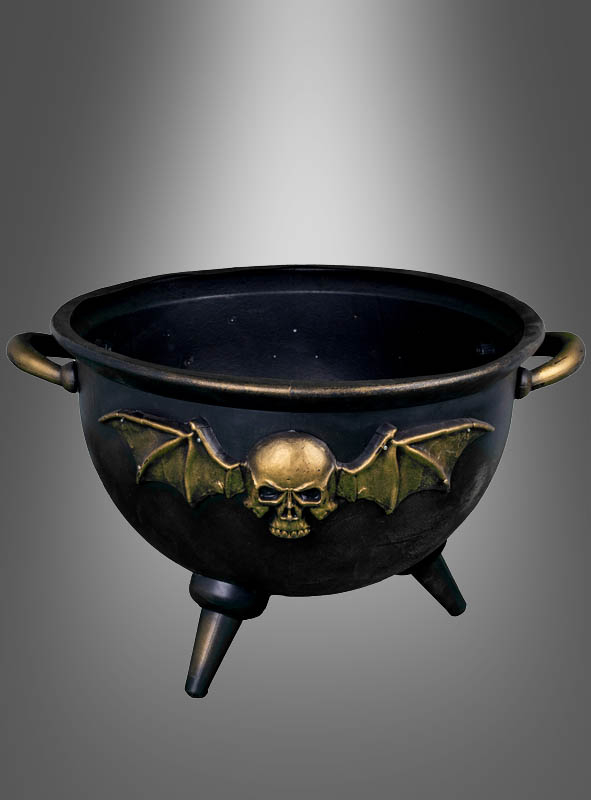 Large Witch Cauldron black-golden