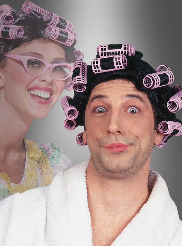 Wig with Curlers