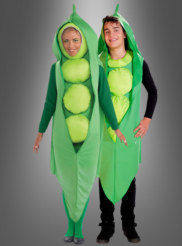 Erbse Gemüse Kostüm für Erwachsene