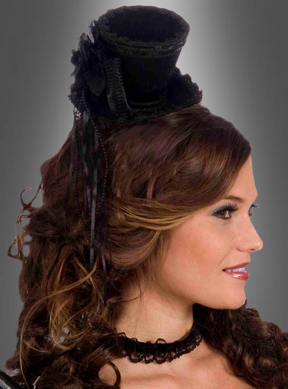 Black Mini Top Hat Burlesque