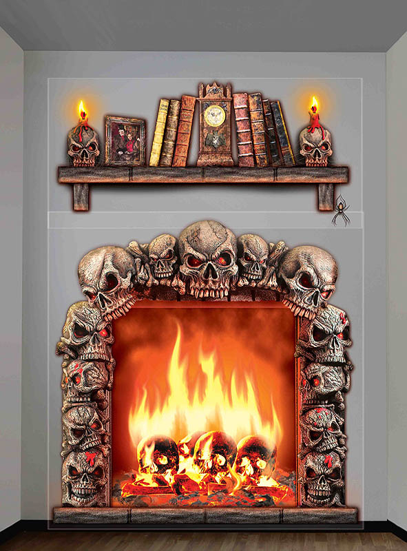 Giant Wall Deco Fireplace