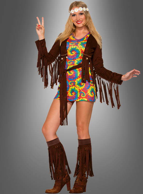 Women's Plus Size Fringe Hippie Costume 