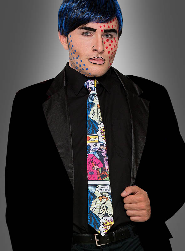 Krawatte Comic Pop Art Fur Herren Bei Kostumpalast