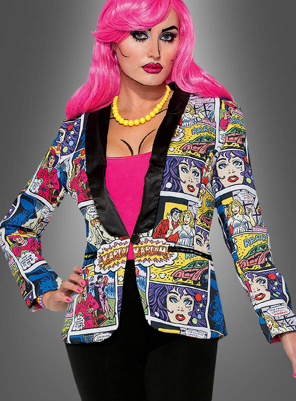 lexicon overschot Serie van Pop Art Blazer for Women buyable at » Kostümpalast.de