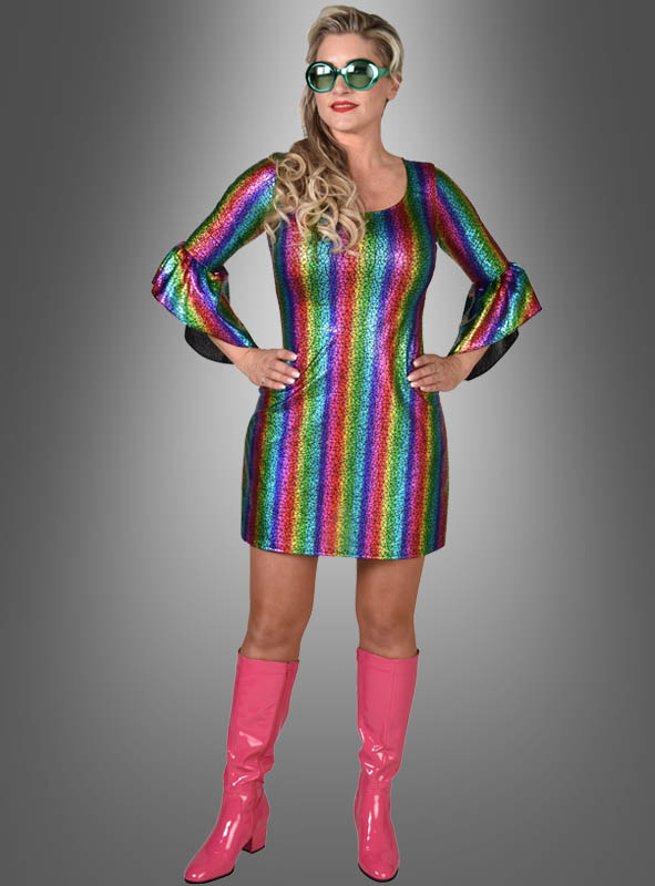 Hologram Party Dress Rainbow