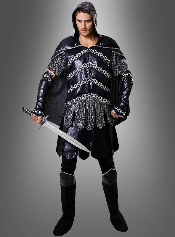 Dunkler Krieger Herrenkostum Schwarz Kostumpalast