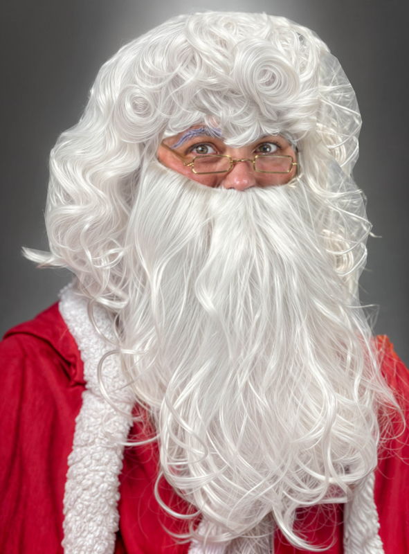 Deluxe Santa Wig and Beard white