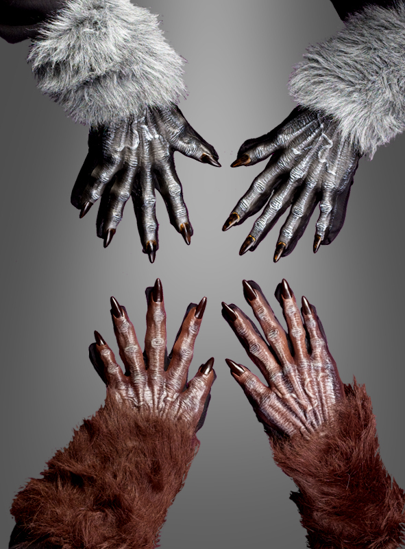 Werwolf Hände für Erwachsene Krallen