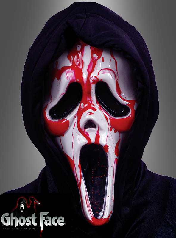 Ghost Face Mask with Blood Pump
