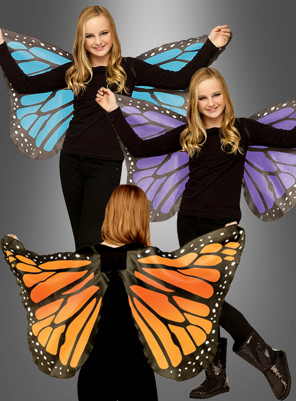 Schmetterlingsflügel in 3 Farben ideal als Gruppenkostüm für Tanzaufführungen 