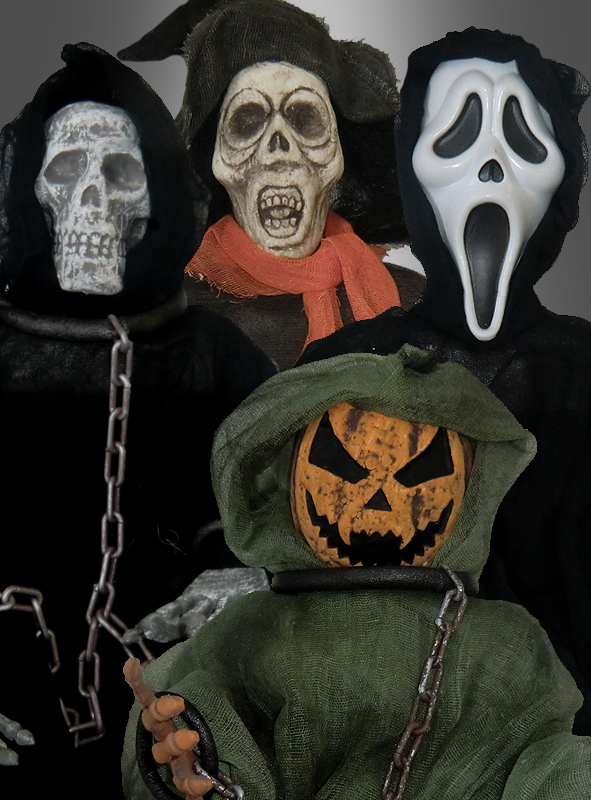 Geist 90 cm Halloween Fasching Ghost Geistpuppe gruselig Horror Deko NEU 18807 