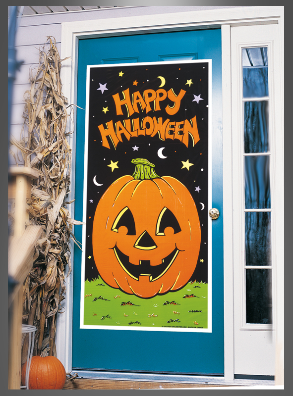 Door cover Halloween Pumpkin