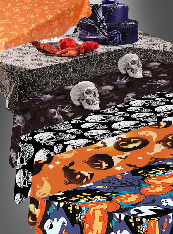 Mehrweg Tischdecke Halloween abwaschbar