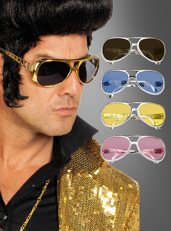 King of Rock Elvis Brille 60er